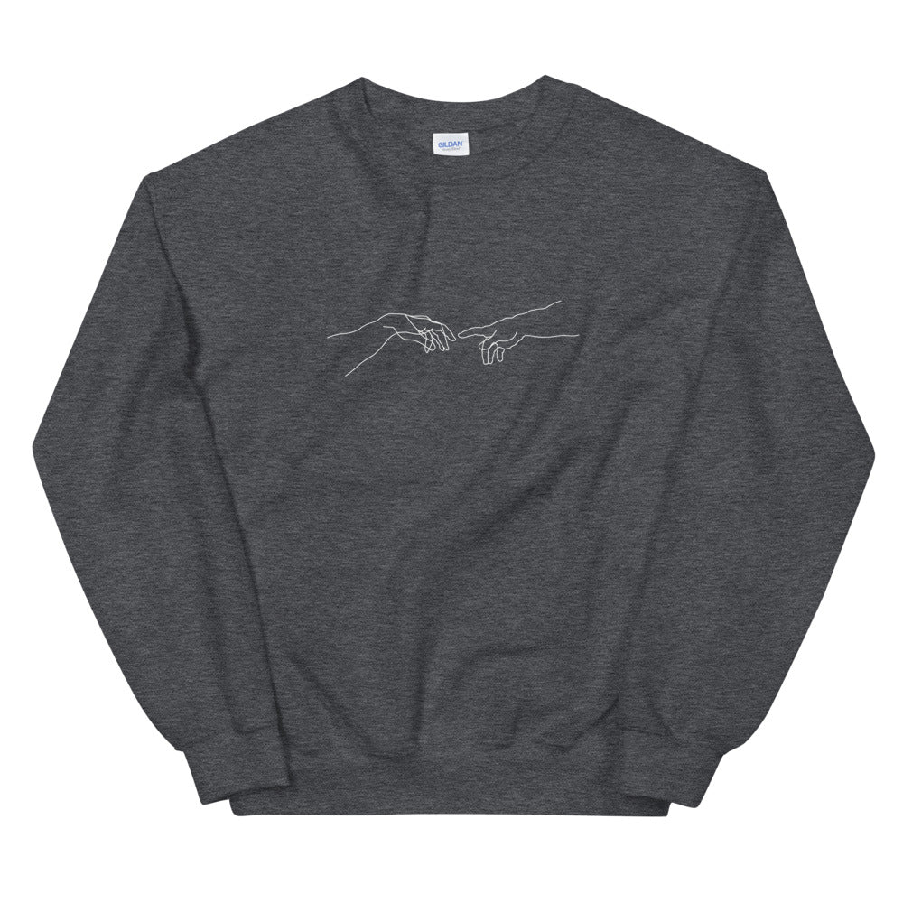 The Creation of Adam Michelangelo Sweatshirt