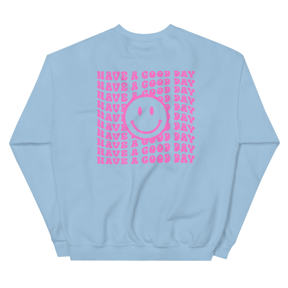 Have a Good Day Retro Smiley Face Sweatshirt