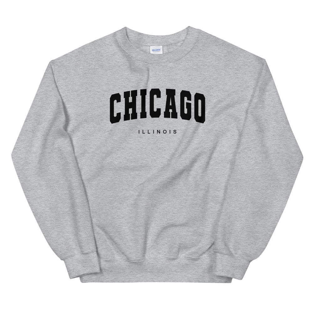 Chicago Illinois Varsity Crewneck Sweatshirt