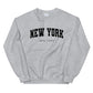 New York NYC Varsity Vintage Crewneck Sweatshirt