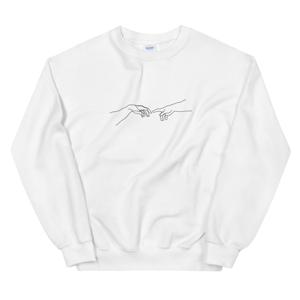 The Creation of Adam Michelangelo Sweatshirt