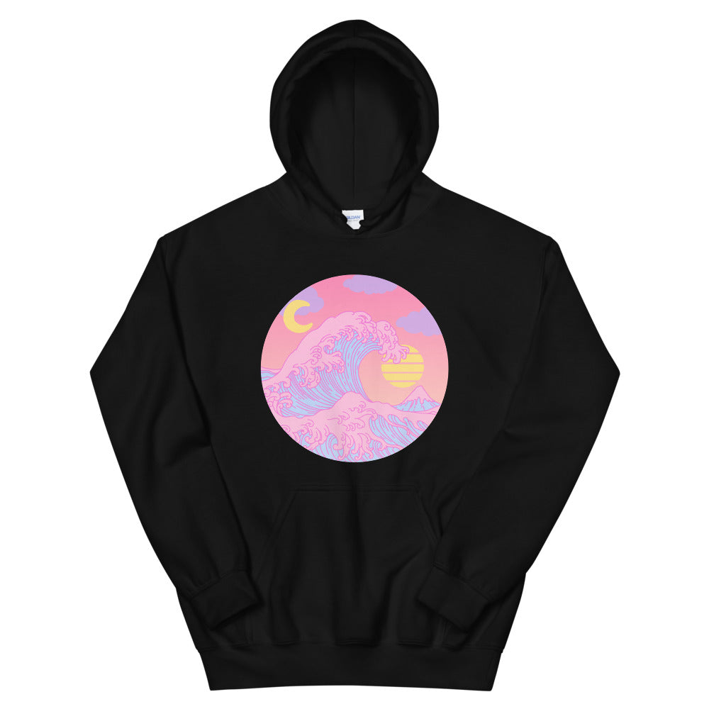 The Great Wave Japanese Vaporwave Hoodie