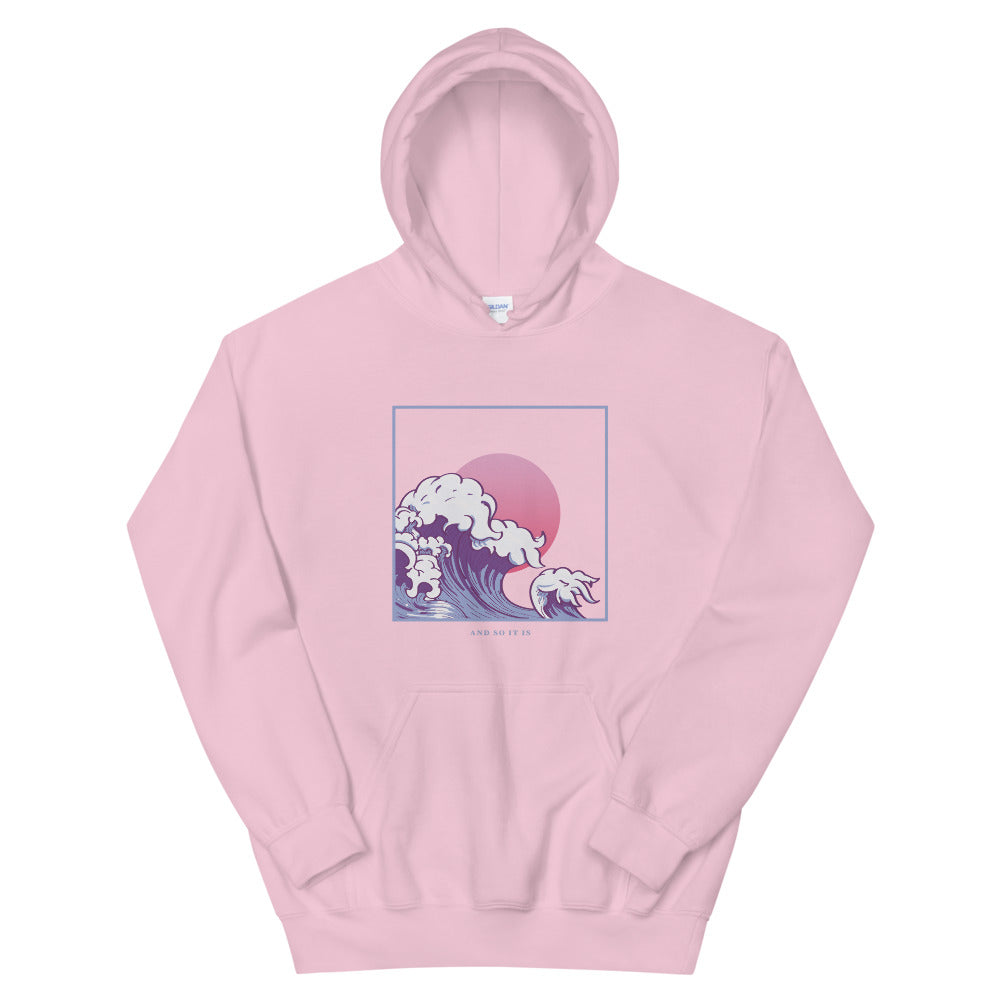 And So It Is Ocean Wave Japanese Aesthetic Hoodie