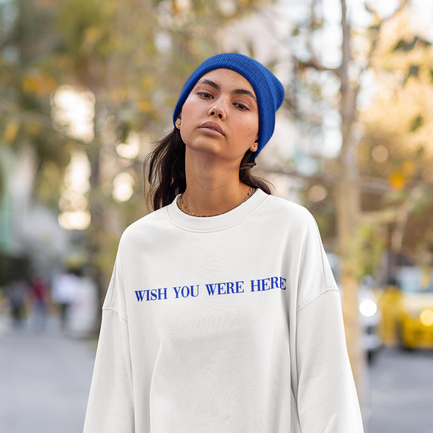 Wish You Were Here Sweatshirt White